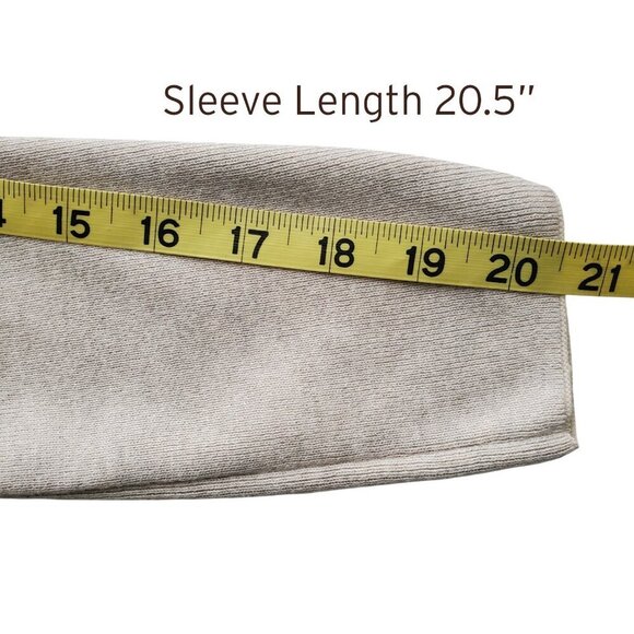 J. Jill Oatmeal Color Flat Knit Oversized Sweater with Back Detail Size XS - Picture 15 of 16